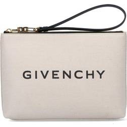 Givenchy Clutch aus Canvas Beige Einheitsgröße