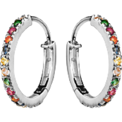 Maanesten Nubia Big Earrings - Silver/Diamonds