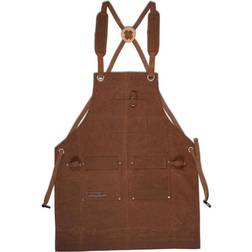 Waxed Canvas Heavy Duty Work Apron Brown