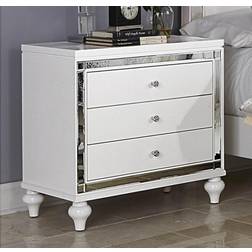 Benzara 3-Drawer Bedside Table