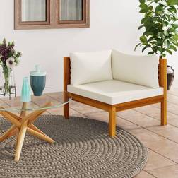 vidaXL Sectional Corner with Cream Modular Sofa