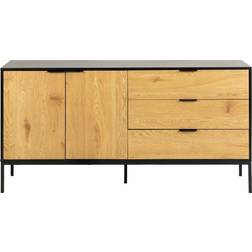 Nordform August Vildek Black Sideboard 160x80cm