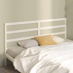 vidaXL white, 206 Solid Wood Pine Bed Sänggavel