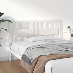 vidaXL white, 145.5 Solid Wood Pine Bed Bed Sänggavel
