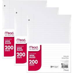 Mead Filler Paper Loose Leaf Paper Wide 200 Sheets/Pack