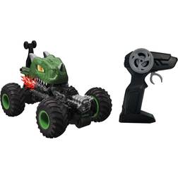 Lexibook Crosslander Dino, Remote controlled dinosaur car, up to 10km/h, crazy stunts, pitching, integrated gyroscope, light effects, rechargeable, RC59D