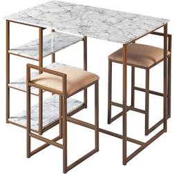 Teamson Home Marmo Modern Breakfast Dining Set 5