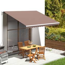 vidaXL Replacement Fabric for Awning Brown Sunshade