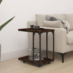 vidaXL smoked oak Side Small Table