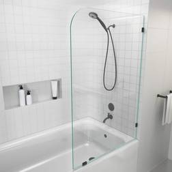 Glass 58.25" Frameless Bathtub Shower