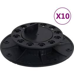 vidaXL Adjustable Feet for Decking 10 pcs 25-40 mm