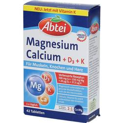 Magnesium Calcium + D3 + K 42 Tabletten