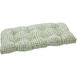 Pillow Perfect Outdoor/Indoor Loveseat Cushion Alauda Complete Decoration Pillows White, Green