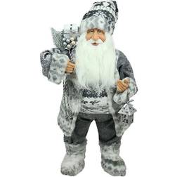 Northlight Alpine Chic Standing Santa Claus Figurine