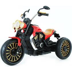 Chipolino Kinder Elektromotorrad TURBO, Bluetooth, MP3, USB, Lichter, bis 30 kg rot