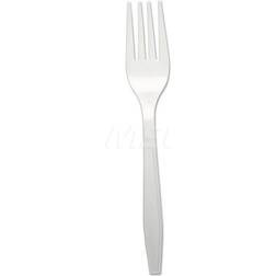 Boardwalk Heavyweight Polypropylene Cutlery, Fork, White, 1000/Carton