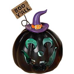 Horror-Shop Halloween Boo Y'all Kürbis mit LED 14cm ★