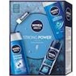 Nivea Geschenksets Ihn Geschenkset Fresh Ocean Duschgel Active Strong Power Shampoo