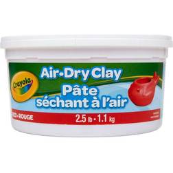Crayola Air-Dry Clay Bucket, 2.5 lb, Red