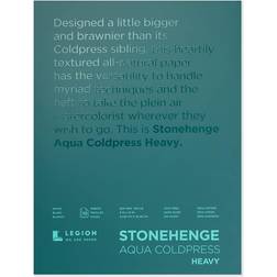 Stonehenge Aqua Block Coldpress Pad 9 X12 10 Sheets/Pkg-White 300lb