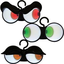 Joiedomi Dark-Activated Flashing Peeping 3 Pack Eyes Lights Black/Green/Red One-Size