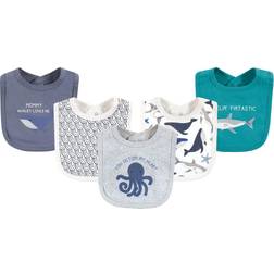Touched By Nature Unisex Organic Cotton Bibs, Mystic Sea, One Size