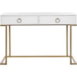 Beliani Westport White/Gold Ablagetisch 50x115cm