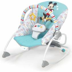 Bright Starts Bouncers Disney Mickey Mouse Blue Original Bestie Infant to Toddler Rocker