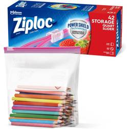 Ziploc Slider Storage Quart Bags 42ct