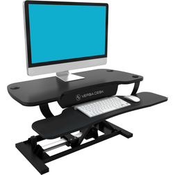 VersaDesk Power Pro Sit-To-Stand Height-Adjustable Electric Desk Riser, Black