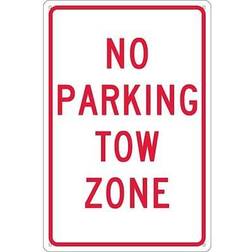 Marker Parking Signs; No Parking Tow Zone 18X12