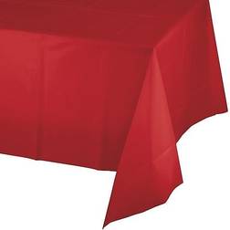 Creative Converting Classic Red Plastic Tablecloths 3 Count