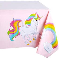 3pcs 54" x 108" Unicorn Disposable Plastic Tablecloths Covers Birthday Party Multi Set of 3