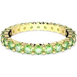 Swarovski Matrix Ring - Gold/Green