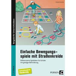 Einfache Bewegungsspiele mit Straßenkreide