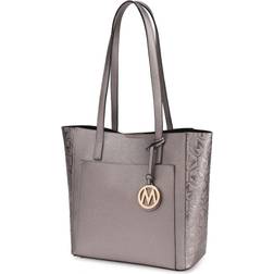 MKF Collection Lea Tote Handbag - Pewter