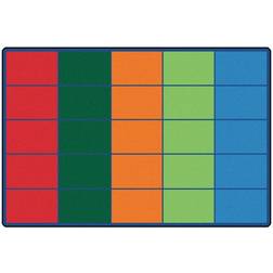 Carpets for Kids 4025 Colorful Rows Seating Rug