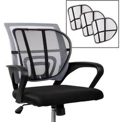 Mind Reader Harmony Collection Ergonomic Lower Back Support Mesh