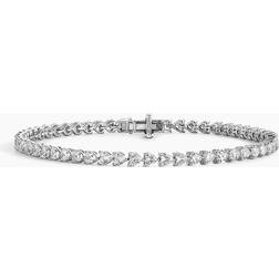 Brilliant Earth Heart Shaped Lab Tennis Bracelet - White Gold/Diamonds