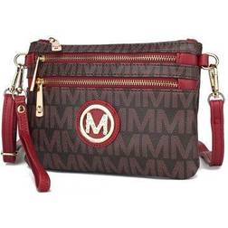 MKF Collection Geneve M Signature Crossbody Bag - Red