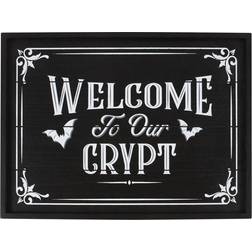 Horror-Shop Welcome to our Crypt Wandbild 40cm Gothic Wohndeko Dekofigur