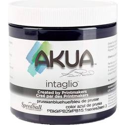 Akua Intaglio Water-Based Ink, 8-Ounce Jar, Prussian Blue Hue