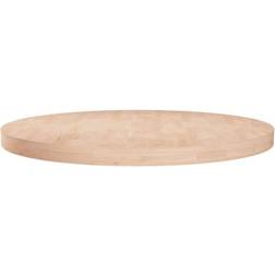 vidaXL Brown, 80 Solid Wood Oak Round Bordplate