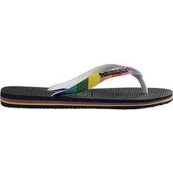 Havaianas Men's Top Pride Strap Flip Flop Sandal - Black