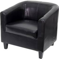 Flash Furniture Black Leather Guest Office Chair