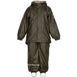 Mikk-Line Recycled PU Rain Set - Forest Green (3342)