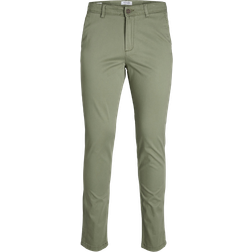 Jack & Jones Marco Bowie Slim Fit Chinos - Green/Deep Lichen Green