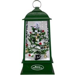 Northlight 13.5" LED Lighted Snowing Musical Christmas Tree Lantern