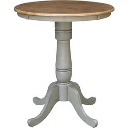 International Concepts 30" Round Top Pedestal Bar Stool