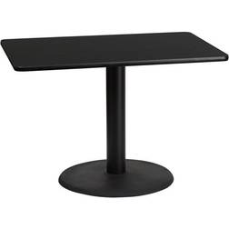 Flash Furniture XU-BLKTB-3042-TR24-GG 30'' 42'' Laminate Dining Table